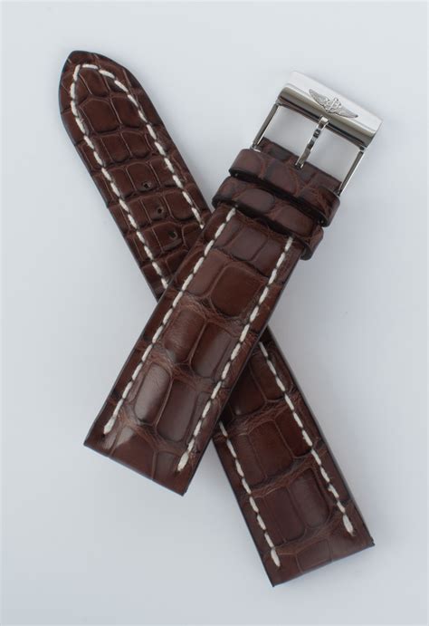 breitling crocodile strap parts